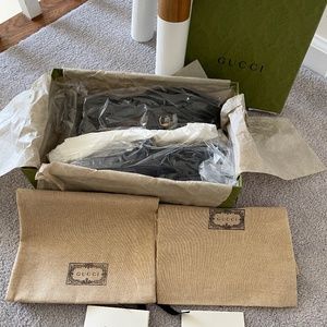 Brand new Gucci Jordaan Black Leather loafer size 38